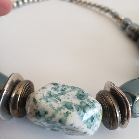 Jewelmint Turquoise Silver Tone Set of Necklace and Bracelet - Picture 15 of 15